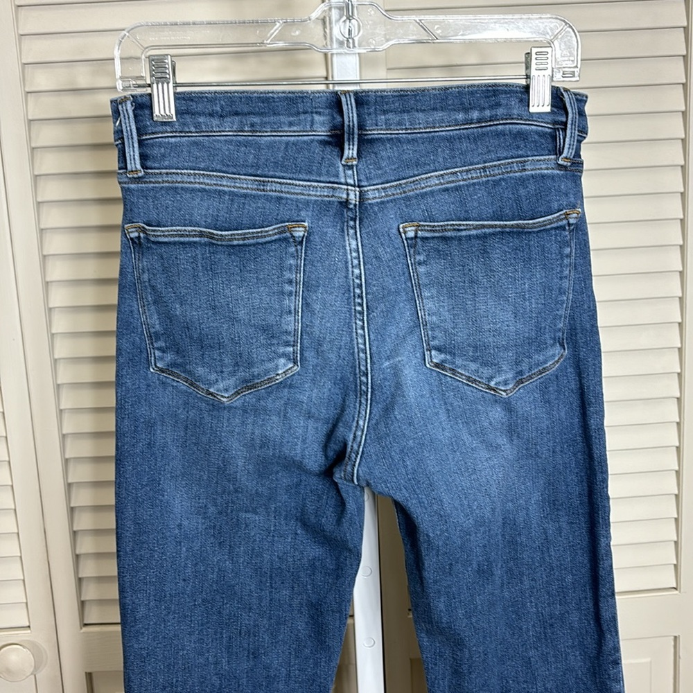 Frame Le High Rise Straight Cropped Stretch Jeans Size 28 - Picture 10 of 16